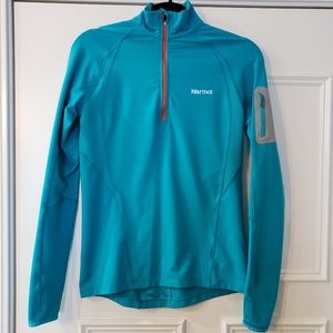 Marmot Half Zip Pullover Jacket: Size Small Teal!